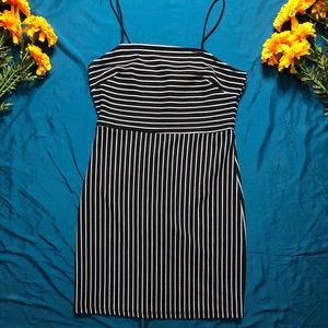 SHEIN woman mini dress black& white